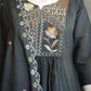 Two-Tone Silk Embroidered Anarkali Suit