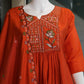Two-Tone Silk Embroidered Anarkali Suit