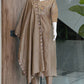 Two-Tone Silk Embroidered Anarkali Suit