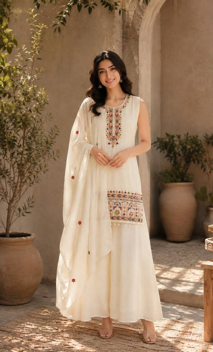 Chinon Kutch Embroidered Suit