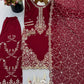Maroon Sequin Embroidered Suit