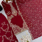 Maroon Sequin Embroidered Suit