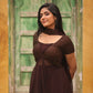 Cocoa Beaded Anarkali Gown