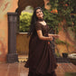 Cocoa Beaded Anarkali Gown