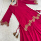 Faux Georgette Gotta Patti Kurti Palazzo Set for Festive and Wedding Wear