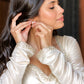 Ivory Rose Lace-Back Gown Set