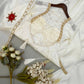 Ivory Rose Lace-Back Gown Set