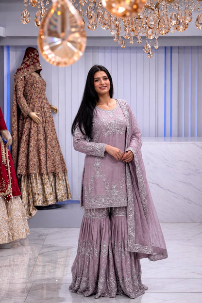 Chinon Sequin Sharara Suit