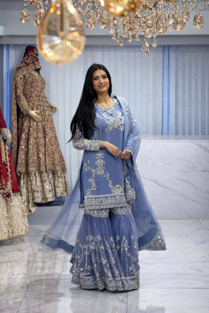 Chinon Sequin Sharara Suit
