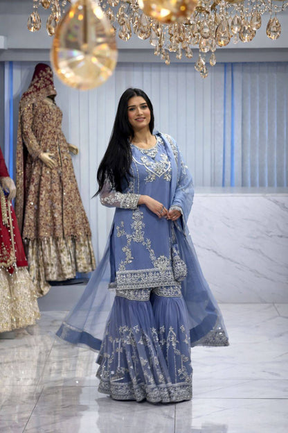 Chinon Sequin Sharara Suit
