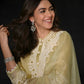 Lemon Lace Embroidered Kurta Set