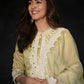 Lemon Lace Embroidered Kurta Set