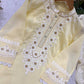 Lemon Lace Embroidered Kurta Set
