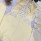 Lemon Lace Embroidered Kurta Set