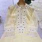 Lemon Lace Embroidered Kurta Set