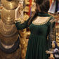 Designer Faux Georgette Embroidered Anarkali Set