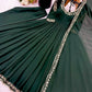 Designer Faux Georgette Embroidered Anarkali Set
