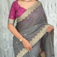 Zari Jacquard Lotus Saree