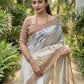 Kantha Mirror Leaf Saree