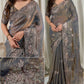 Sequin Bead Floral Saree