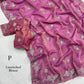 Sequin Bead Floral Saree