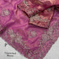 Sequin Bead Floral Saree