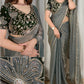 Beadwork Applique Jacquard Saree