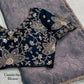 Beadwork Applique Jacquard Saree