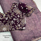 Beadwork Applique Jacquard Saree