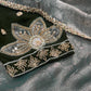 Beadwork Applique Jacquard Saree