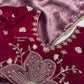 Beadwork Applique Jacquard Saree