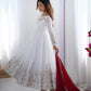 Designer Heavy Georgette Embroidered Party Wear Gown Set