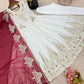 Designer Heavy Georgette Embroidered Party Wear Gown Set