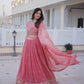 Fendi Silk Heavy Embroidered Lehenga Set for Wedding and Festive Wear
