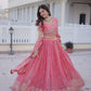 Fendi Silk Heavy Embroidered Lehenga Set for Wedding and Festive Wear