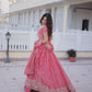 Fendi Silk Heavy Embroidered Lehenga Set for Wedding and Festive Wear