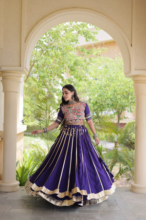 Gamthi Mirror Work Lehenga
