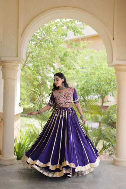 Gamthi Mirror Work Lehenga