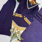 Gold Crepe Kurta Farshi Pant Set with Tassels