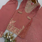 Silk Sequin Embroidered Palazzo Suit