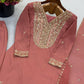Silk Sequin Embroidered Palazzo Suit