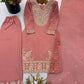 Silk Sequin Embroidered Palazzo Suit