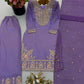Silk Sequin Embroidered Palazzo Suit
