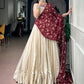 Ivory Mirror Work Lehenga Set