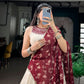 Ivory Mirror Work Lehenga Set