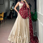 Ivory Mirror Work Lehenga Set