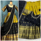 Kanjivaram Maggam Work South Style Half Lehenga Half Saree