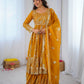 Silk Sequin Jacket Style Lehenga Set