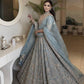 Slate Blue Zari Dori Lehenga