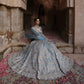 Slate Blue Zari Dori Lehenga